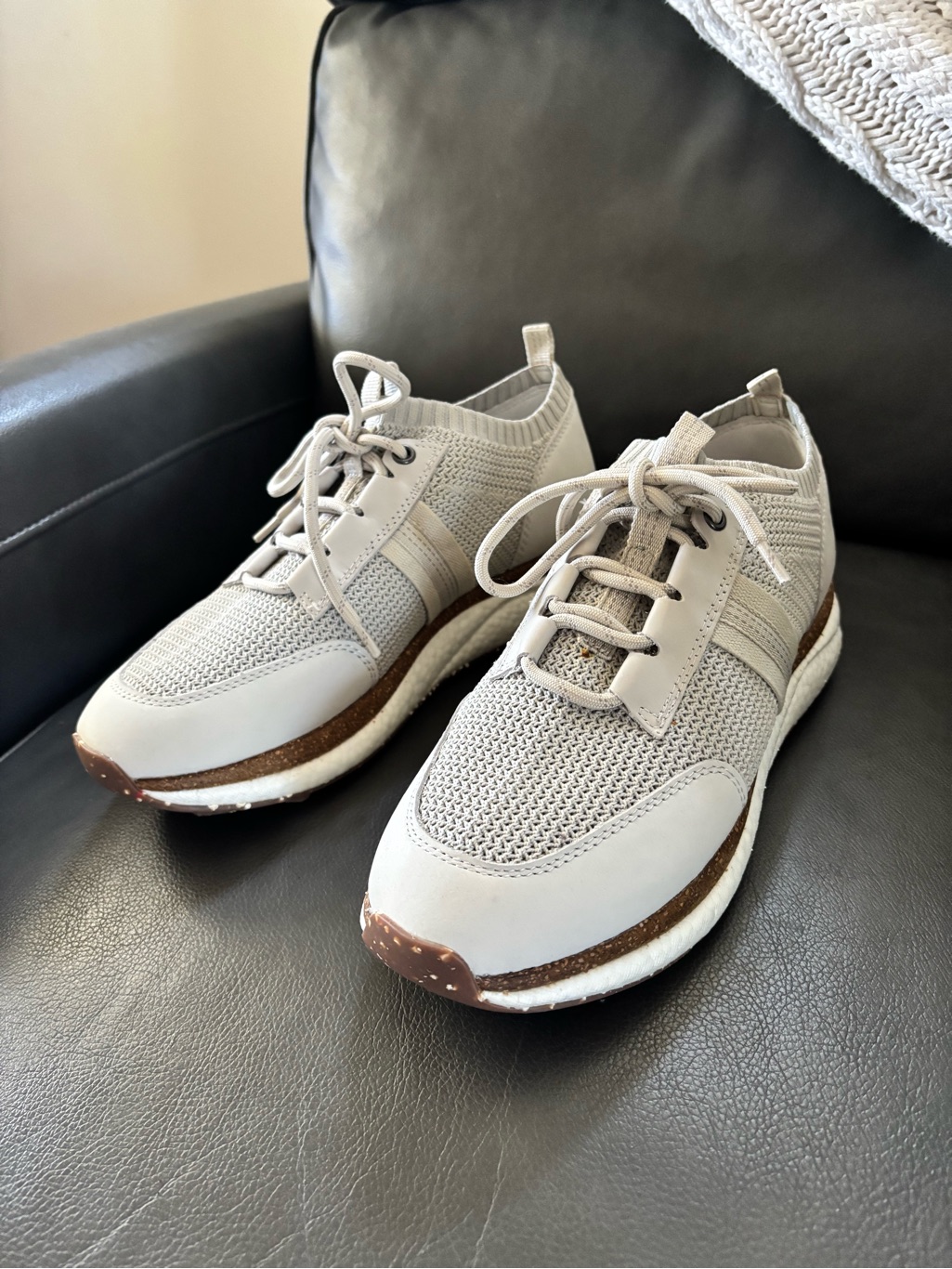 Otbt Speed In Mist/Light Gray Knit Lace-Up Women's Sneakers